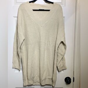SHEIN oversized v neck sweater size small